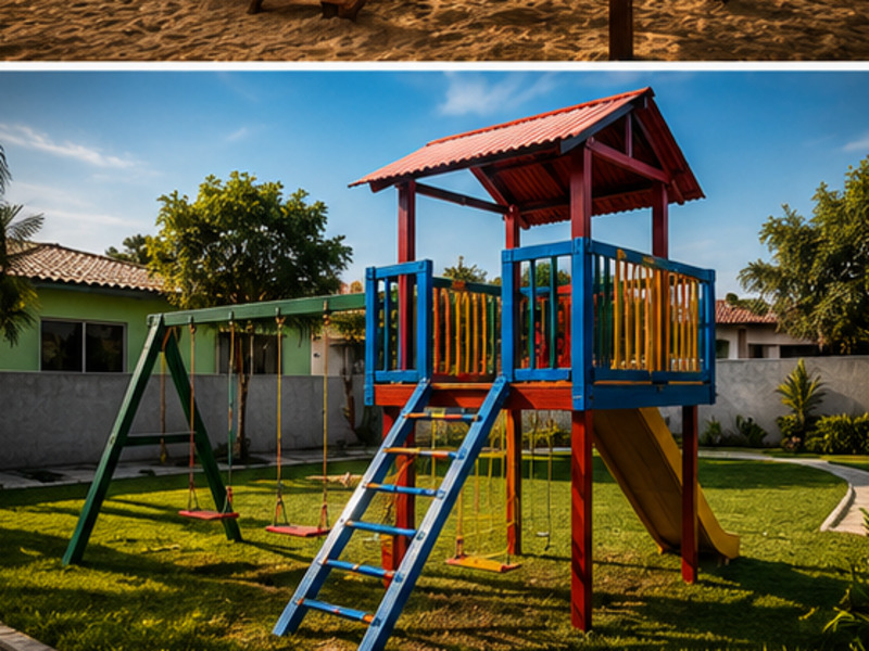 Playground de madeira 12 - Geovane Esquadrias Parnaíba PI