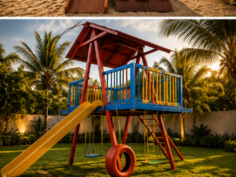 Playground de madeira 13 - Geovane Esquadrias Parnaíba PI
