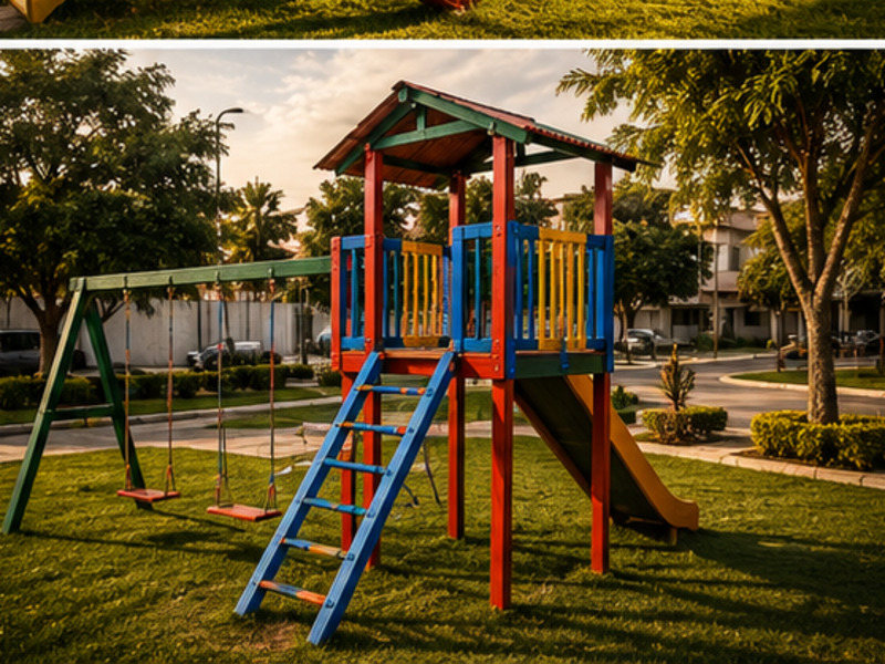 Playground de madeira 15 - Geovane Esquadrias Parnaíba PI